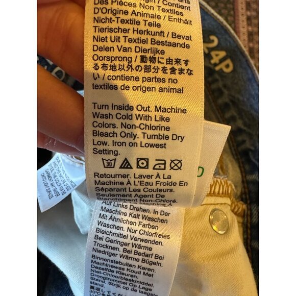 J Crew Jeans Women 24 Petite Blue Medium Wash Distressed Slouchy Boyfriend - Picture 12 of 13